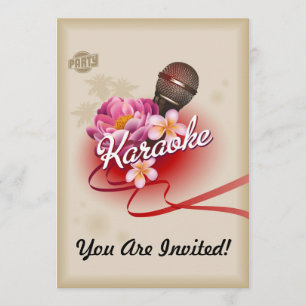 Cartão de Caneta para Microfone do Convite de fest