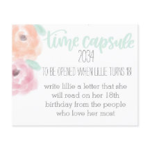 Cartão de Cápsula de Aniversário