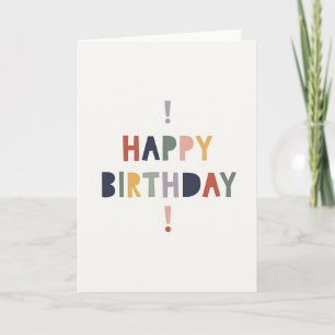 Cartão de Carta de Aniversário Rústico