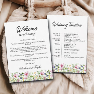 Cartão de Carta de Boas-Vindas para Casamento com 