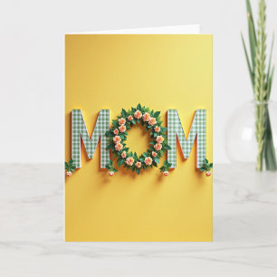 Cartão de Carta Floral de Amor por Você