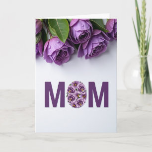 Cartão de Carta para a Mamãe Floral