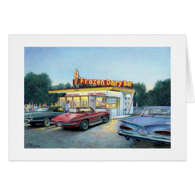 Cartão De "cartão das noites verão" de Paul McGehee (Frente horizontal)