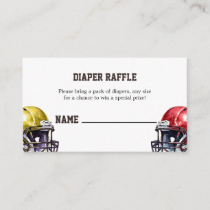 Cartão de Cartão de Bilhete Raffle da Fralda de fu