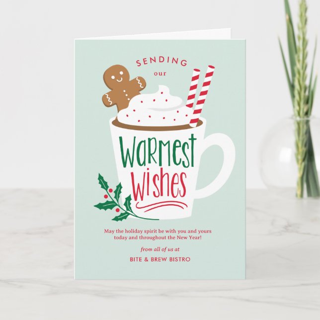 Cartão de Cartões de natal comercial de cacau feri (Frente)