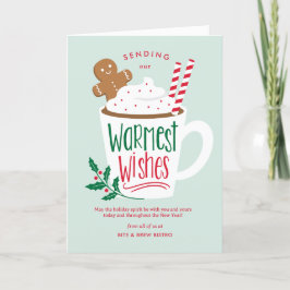 Cartão de Cartões de natal comercial de cacau feri