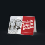 Cartão de Cartões de natal de Foto de Natal Falala<br><div class="desc">Concebido por gordura*fa*estanho. Fácil de personalizar com seu próprio texto,  foto ou imagem. Para pedidos personalizados,  entre em contato direto com o . Aplicam-se taxas personalizadas. www.zazzle.com/fat_fa_tin www.zazzle.com/color_therapy www.zazzle.com/fatfatin_blue_knot www.zazzle.com/fatfatin_red_knot www.zazzle.com/fatfatin_mini_me www.zazzle.com/fatfatin_design www.zazzle.com/fatfatin_ink</div>