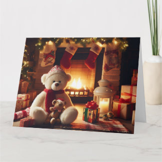 Cartão de Cartões de natal de Natal do Urso de Ted