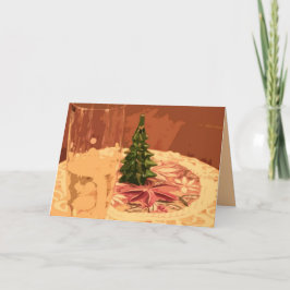 Cartão de cartões de natal de vidro de champanhe