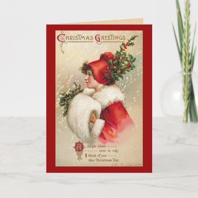 Cartão de Cartões de natal Vitoriano (Frente)