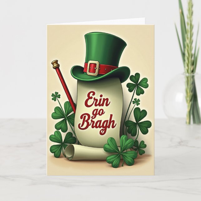 Cartão de Cartola Emerald Irish Pride (Frente)