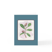 Cartão de Carvalho ao Vivo: Azul e Marrom