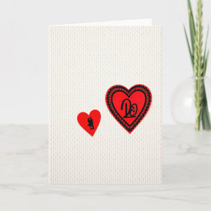 Cartão de Casal de Amor de 20º Aniversário