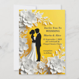 ✨ Cartão de Casal de Noiva para Evento de Casament