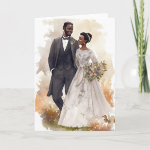 Cartão de Casal Preto de Namorados de Aniversário