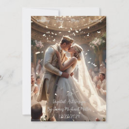 cartão de casamento