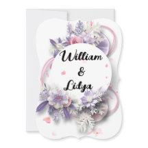 cartão de casamento