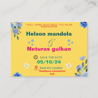 Cartão de Casamento