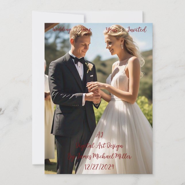 cartão de casamento (Frente)