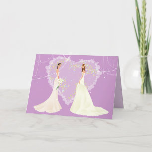 Cartão de Casamento Agradecimento às Damas de Honr