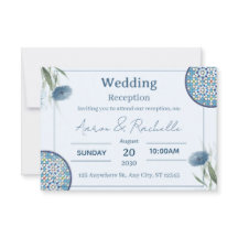 Cartão de Casamento Arabesco Elegância