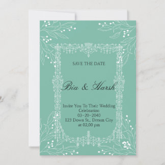 Cartão de Casamento Bonito