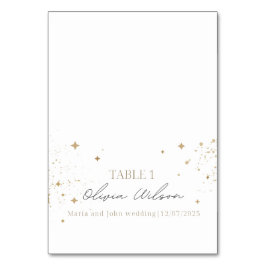 Cartão de casamento, cartão de nome Calligrhie