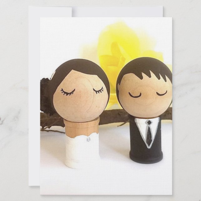 cartão de casamento com motivo japonês (Frente)