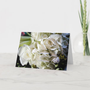 Cartão de Casamento de Buquê Bridal