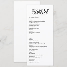 Cartão de Casamento de Escritura de Serviço