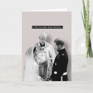 Cartão de Casamento de Harry e Meghan