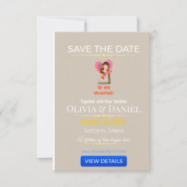 Cartão de Casamento de Luxo com Foto para Salvar a
