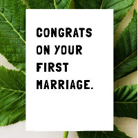 Cartão de Casamento de Parabéns Engraçados