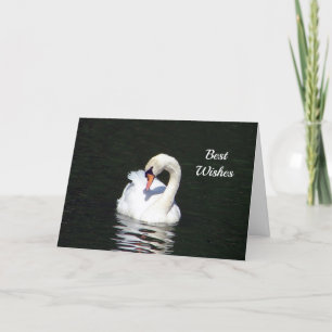 Cartão de Casamento de Parabéns Swan