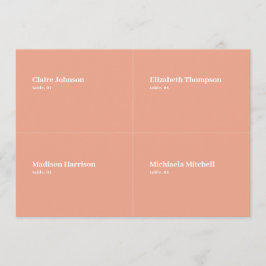 Cartão de Casamento de Pêssego DIY