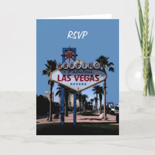 Cartão de casamento de RSVP Las Vegas