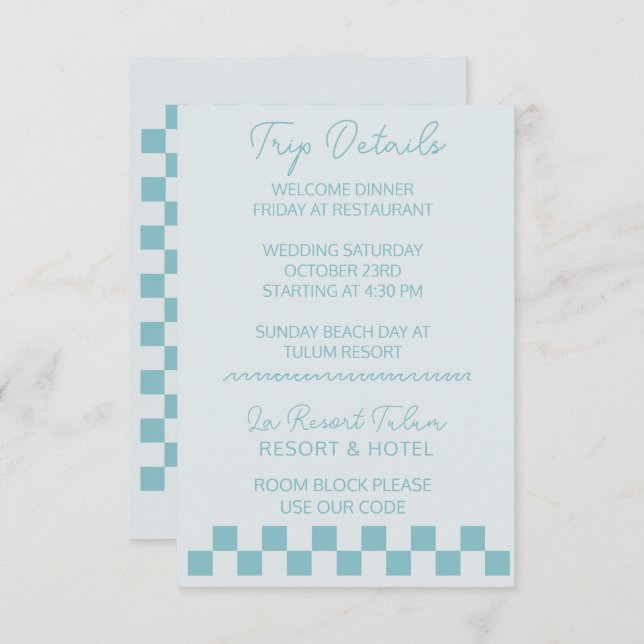 Cartão de casamento detalhado (Frente/Verso)