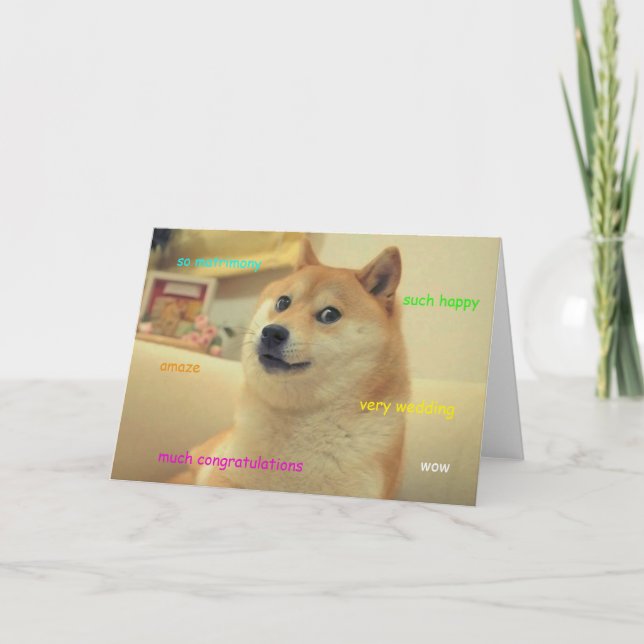 Cartão de casamento do Doge (Frente)