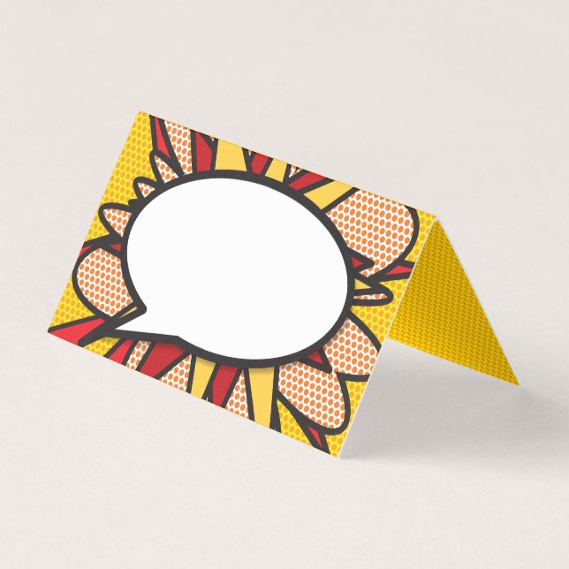 Cartão de Casamento do Livro de Quadrinhos Moderno (Frente)