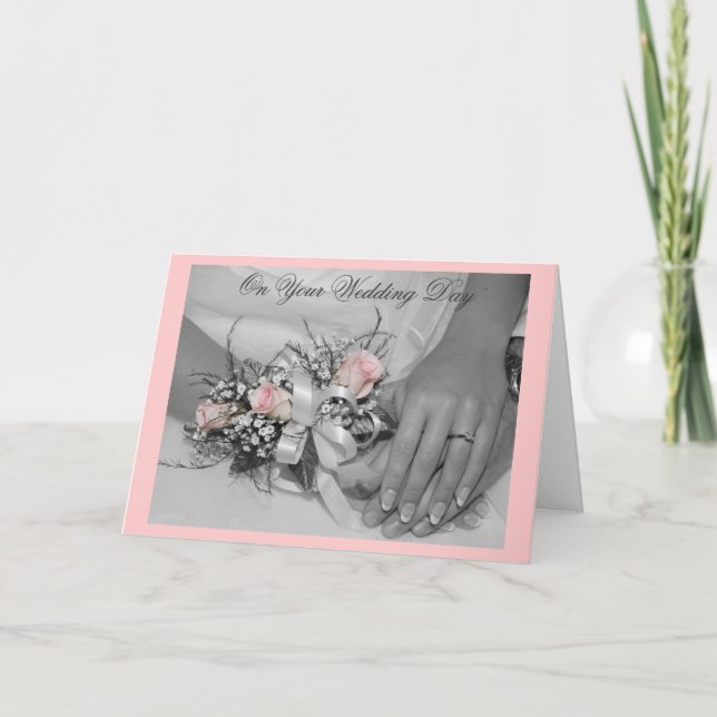 Cartão de Casamento Elegante (Frente)