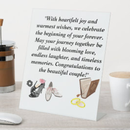 Cartão de Casamento Elegante - Chic Black Heels co