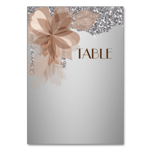 Cartão de casamento elegante da mesa da