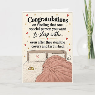 Cartão de Casamento Engraçado