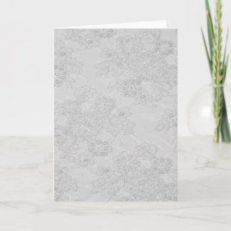 Cartão de Casamento Feminino de Lugar Branco