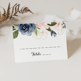 Cartão de Casamento Floral De Inverno Simples Eleg