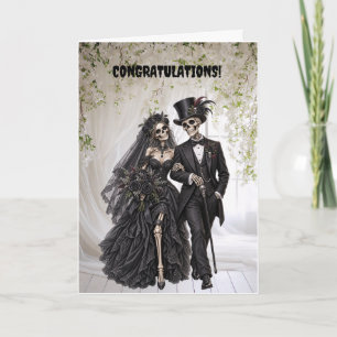Cartão de Casamento Gótico