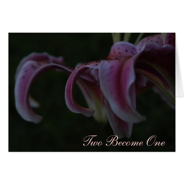 Cartão de casamento - haicai (Frente Horizontal)