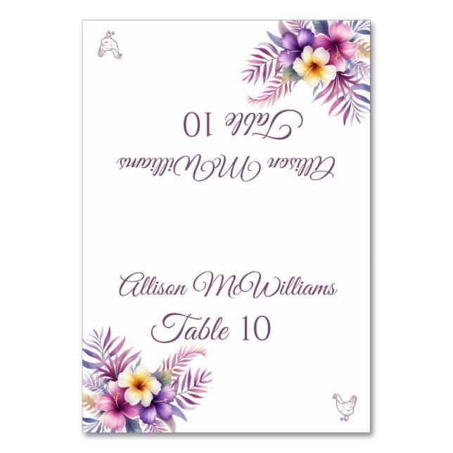 Cartão de Casamento - Ilha Romance-Aves - (Frente)