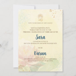 Cartão de casamento indiano Cartão de casamento hi