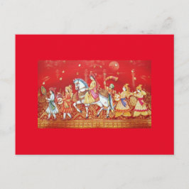 cartão de casamento índio